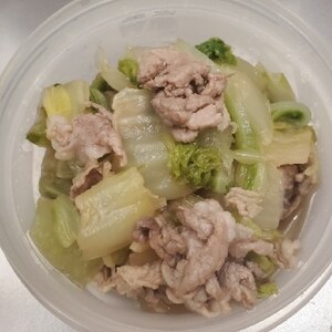 豚肉こま切れ白菜炒め